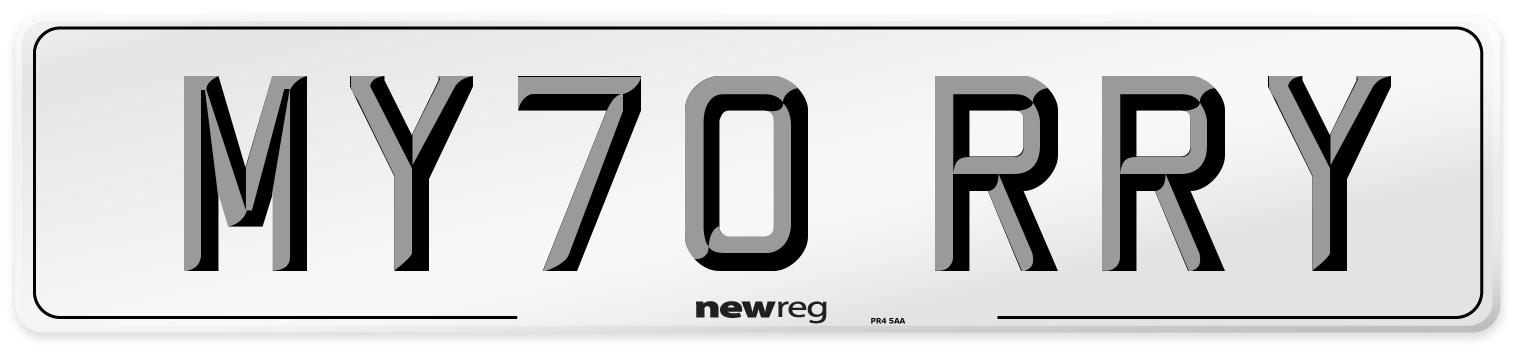 MY70 RRY Number Plate from New Reg